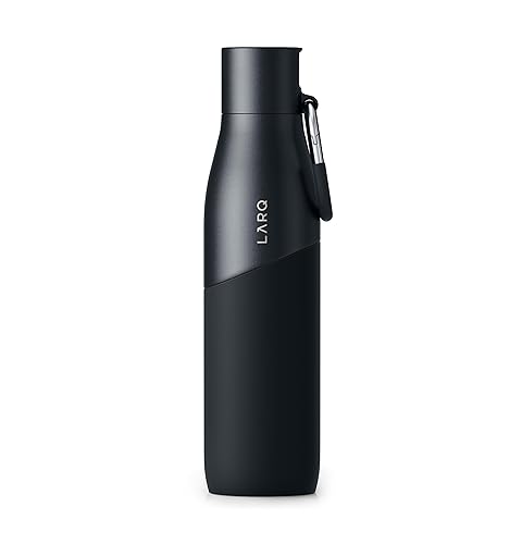 LARQ Bottle Movement Filtered - Lightweight Non-Insulated Stainless Steel Water Bottle BPA Free with Nano Zero Technology and Long-Lasting Filters