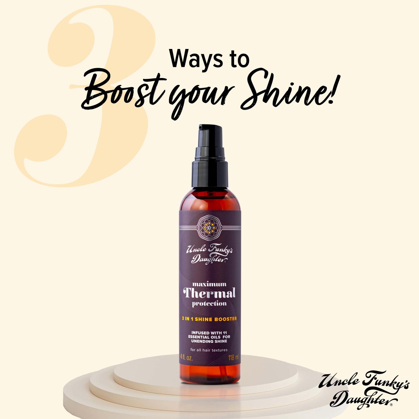 Uncle Funky's Daughter Maximum Thermal Protection 3 In 1 Shine Booster