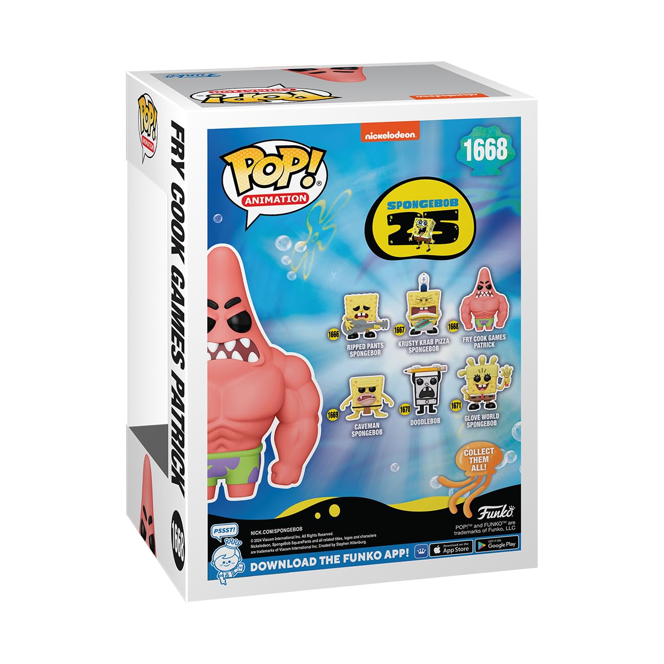 Funko Pop Animation: Spongebob Squarepants 25th Anniversary - Fry Cook Games Patrick Star - Collectable Vinyl Figure - Gift Idea - Official…