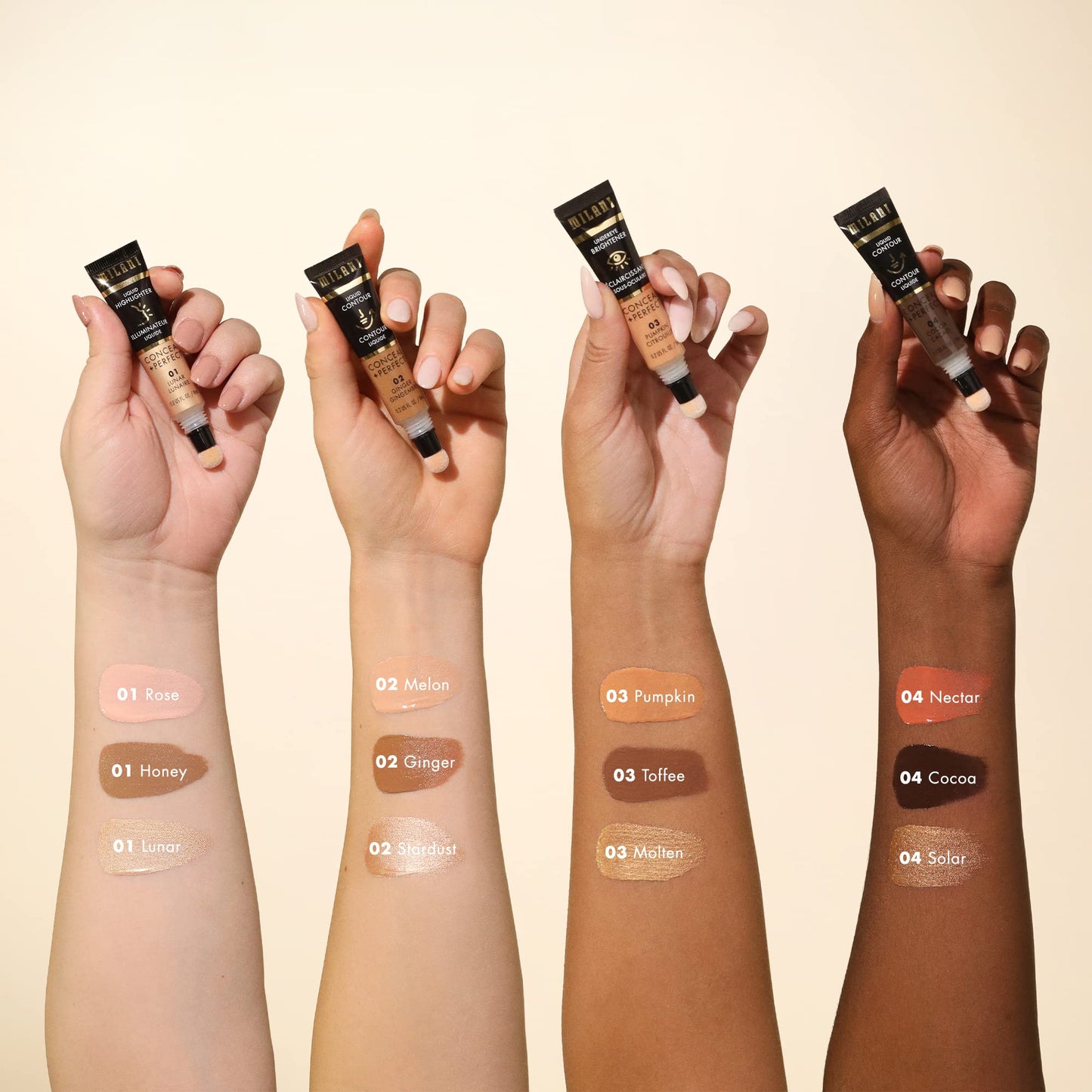 Milani Conceal + Perfect Liquid Contour for Added Definition, Face Lift Collection - Toffee