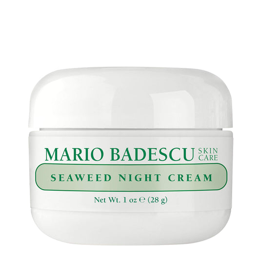Mario Badescu Seaweed Night Cream for Women Anti Aging Oil-Free Moisturizer with Collagen & Sodium Hyaluronate, Ideal for Combination, Oily or