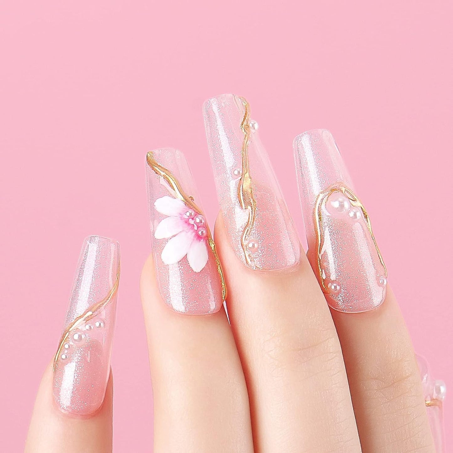 AIMEILI Soak Off U V LED Gel Nail Polish, Hema Free, Cruelty Free, Vegan Nail Art - Sparkle Grapefruit (018) 10ml