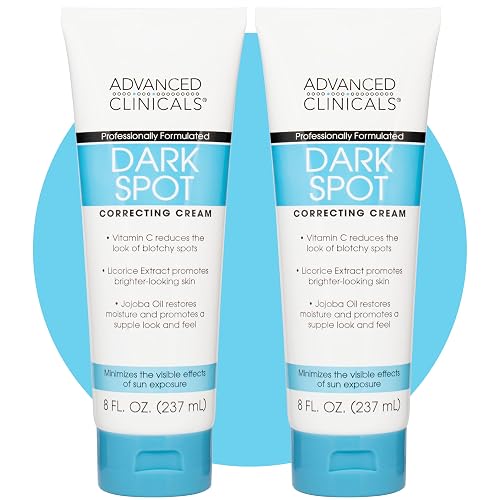 Advanced Clinicals Dark Spot Vitamin C Cream For Face, Hand, & Body Lotion, Anti Aging Therapeutic Skin Care Moisturizer Lotion Reduces Appearance