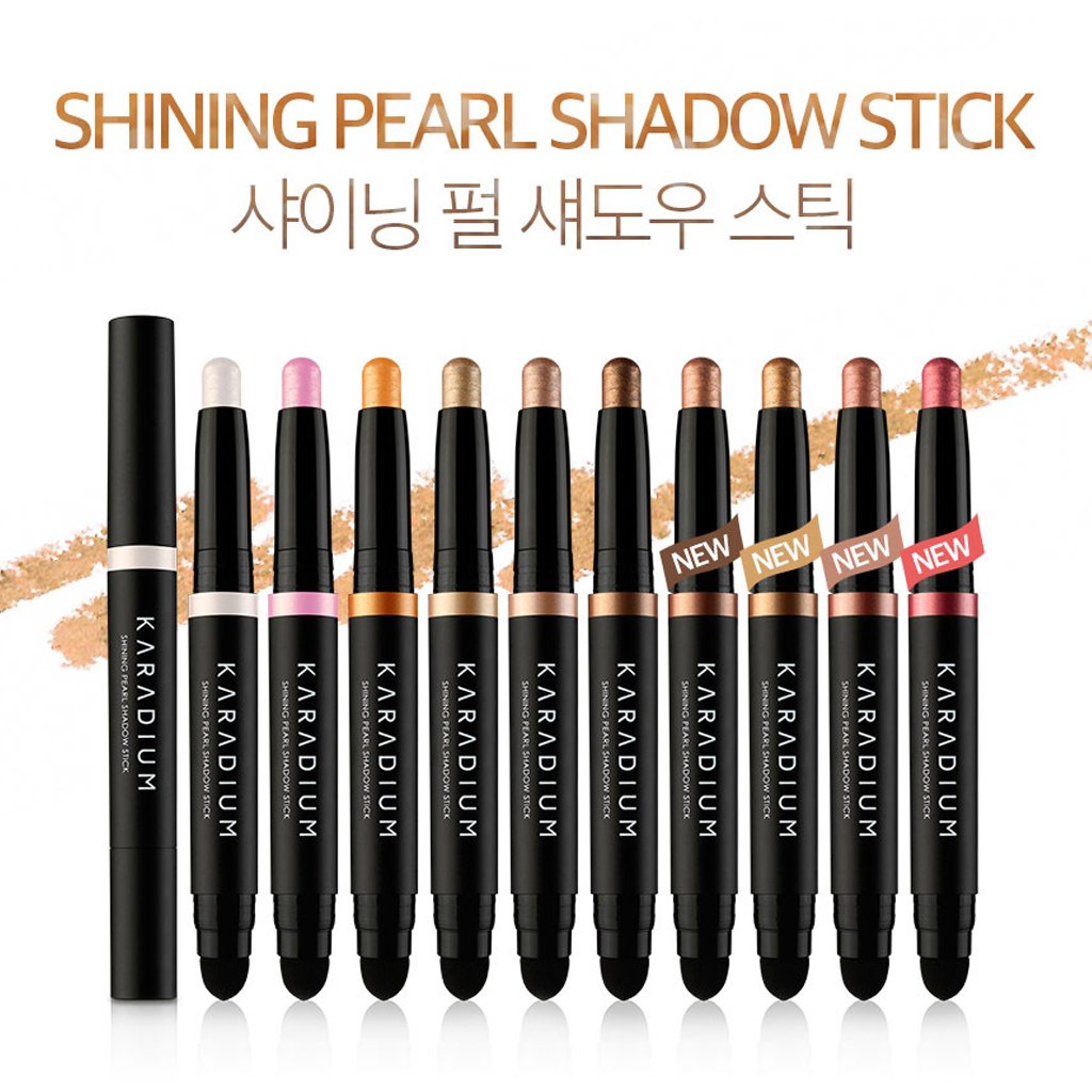 KARADIUM Shining Pearl Smudging Eye Shadow Stick, 1.4 g, #9 Rose Gold