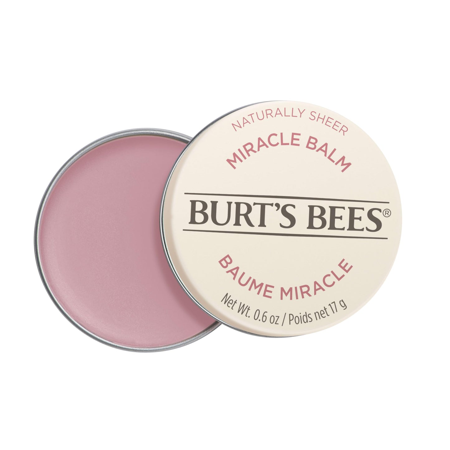 Burt’s Bees Miracle Balm, 100% Natural Origin, Naturally Sheer, 0.6 Ounces, Pack May Vary