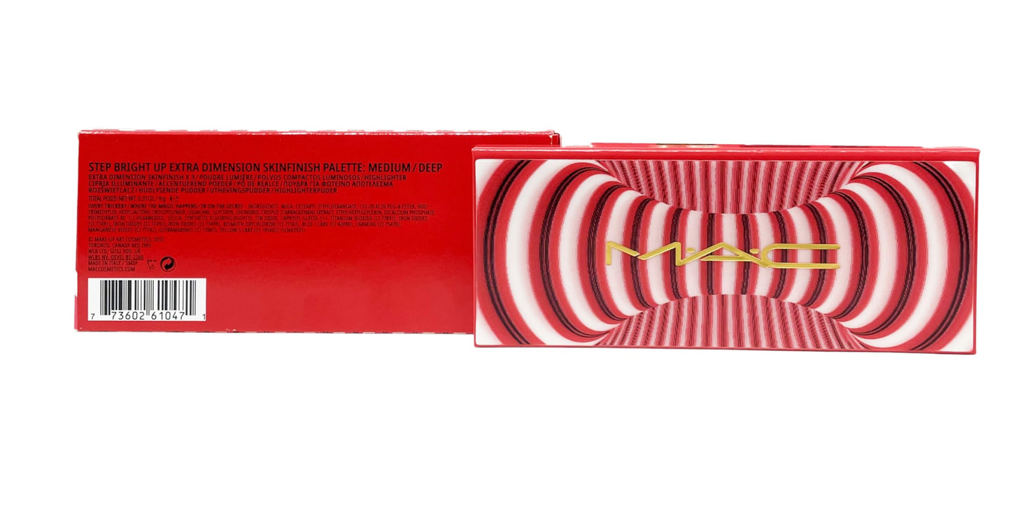 M.A.C Hypnotizing Holiday Step Bright Up Extra Dimension Skinfinish Palette: Medium/Deep (.31 Oz/9g)