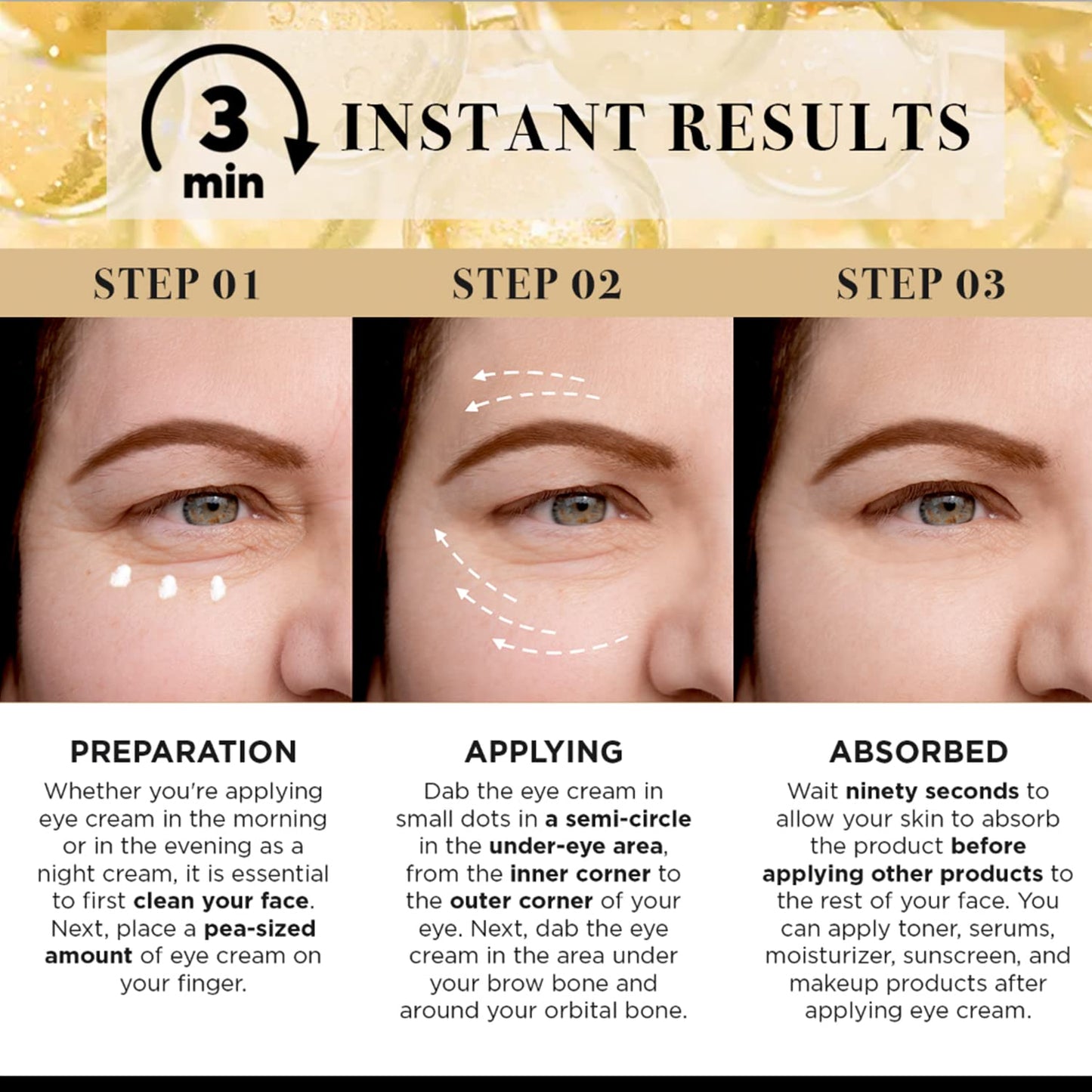 LPH LAB Temporary Eye Tightener Eye Cream for Under-Eye Bags, Dark Circles & Puffiness, Anti Aging Fine Lines, Firm That Delicate Skin Under Your