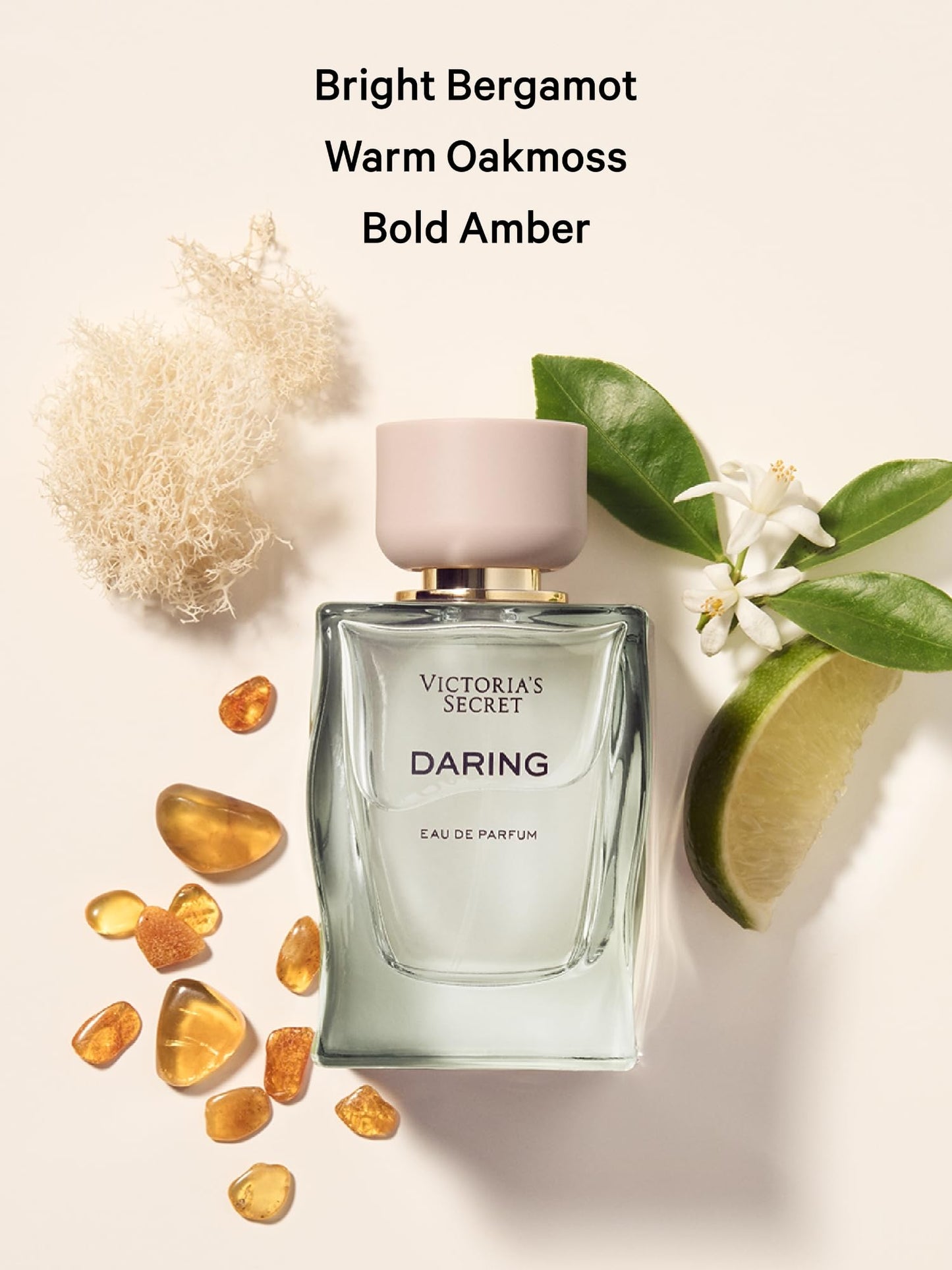 Victoria's Secret Daring Eau de Parfum, Notes of Bright Bergamot, Warm Oakmoss and Bold Amber, Perfumes for Women (1.7 oz)