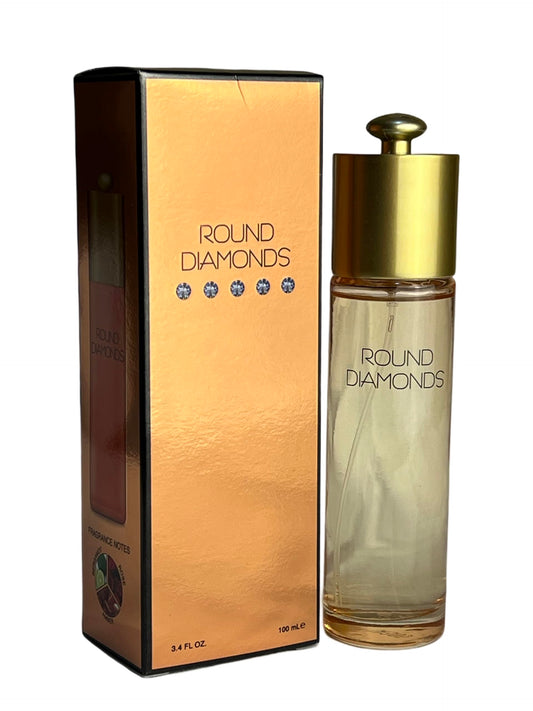 ROUND DIAMONDS Eau de Parfum for Women, 3.4 Fl Oz, Notes: Rose, Amber, Bergamot Beauty & Personal Care Belcam Beauty