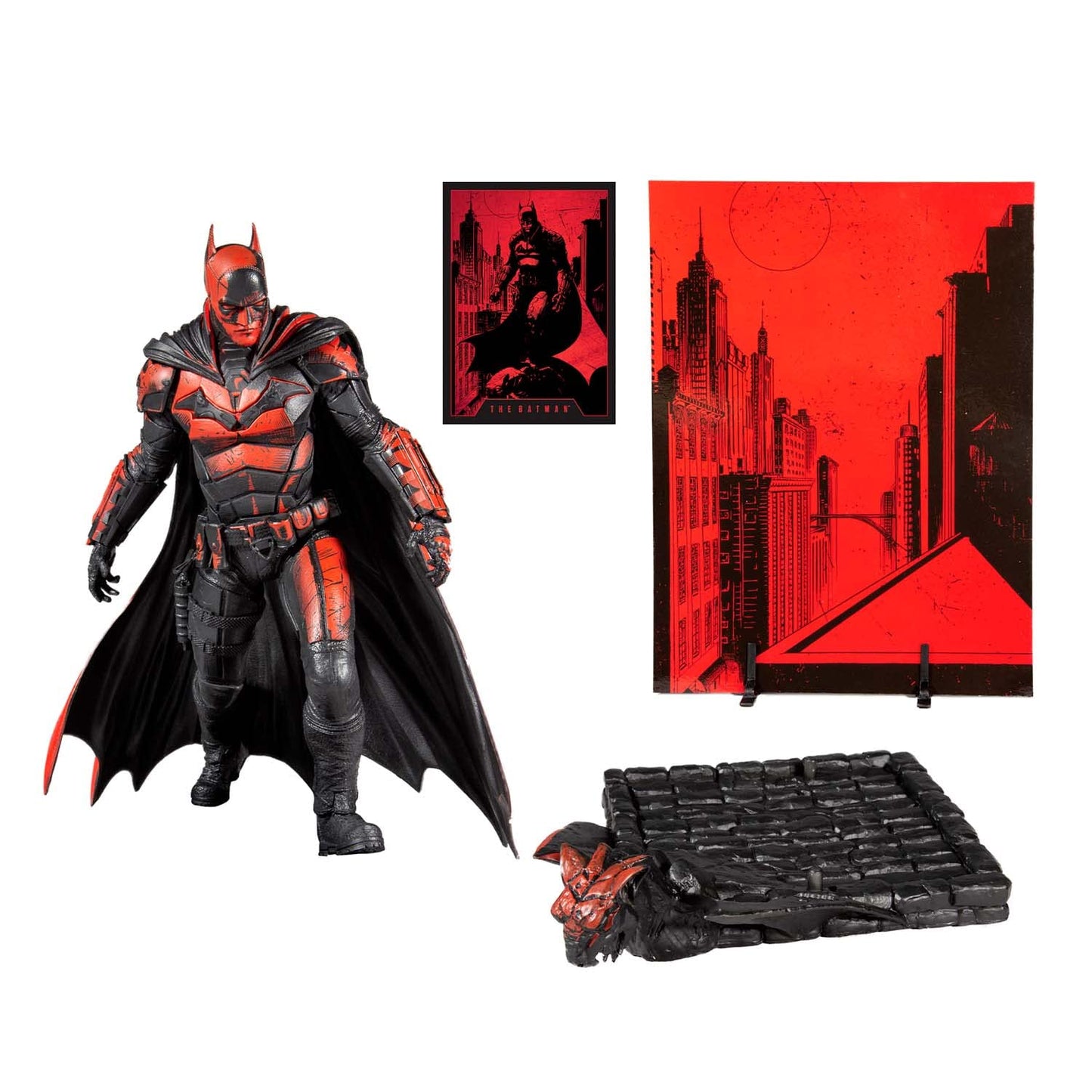 McFarlane TM15070 DC Movie-12 Inch Collectible Figure-Batman, Multicolor