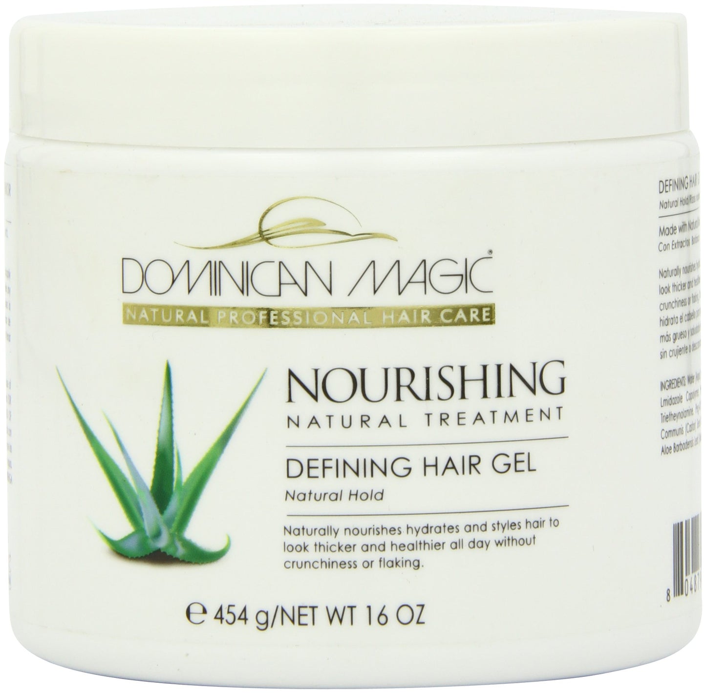 Dominican Magic Hair Styling Gel - Strong Hold & Frizz Control - Aloe Vera - Enriched with Natural Extracts for Shine & Moisture - All Hair Types - No