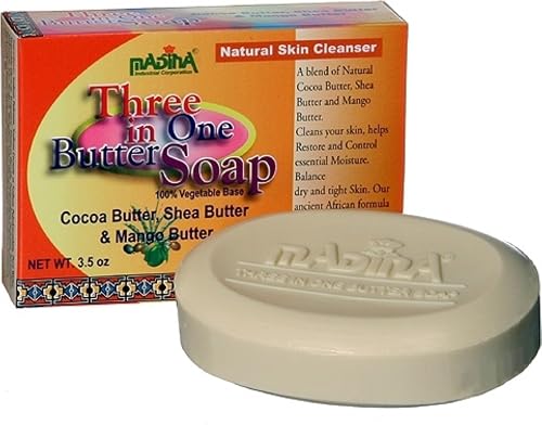 Madina Three in One Butter Soap, 3.5 oz (Pack of 2)