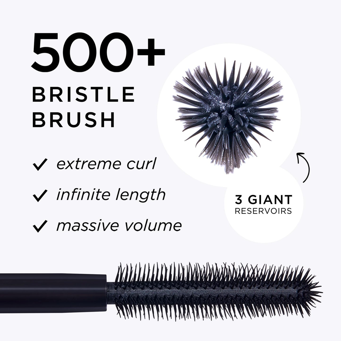 tarte maneater mascara - Extreme Curl, Instant Volume & Length, 16HR Ultra-Creamy Longwear Eye Makeup, Cruelty-Free, travel size, brown