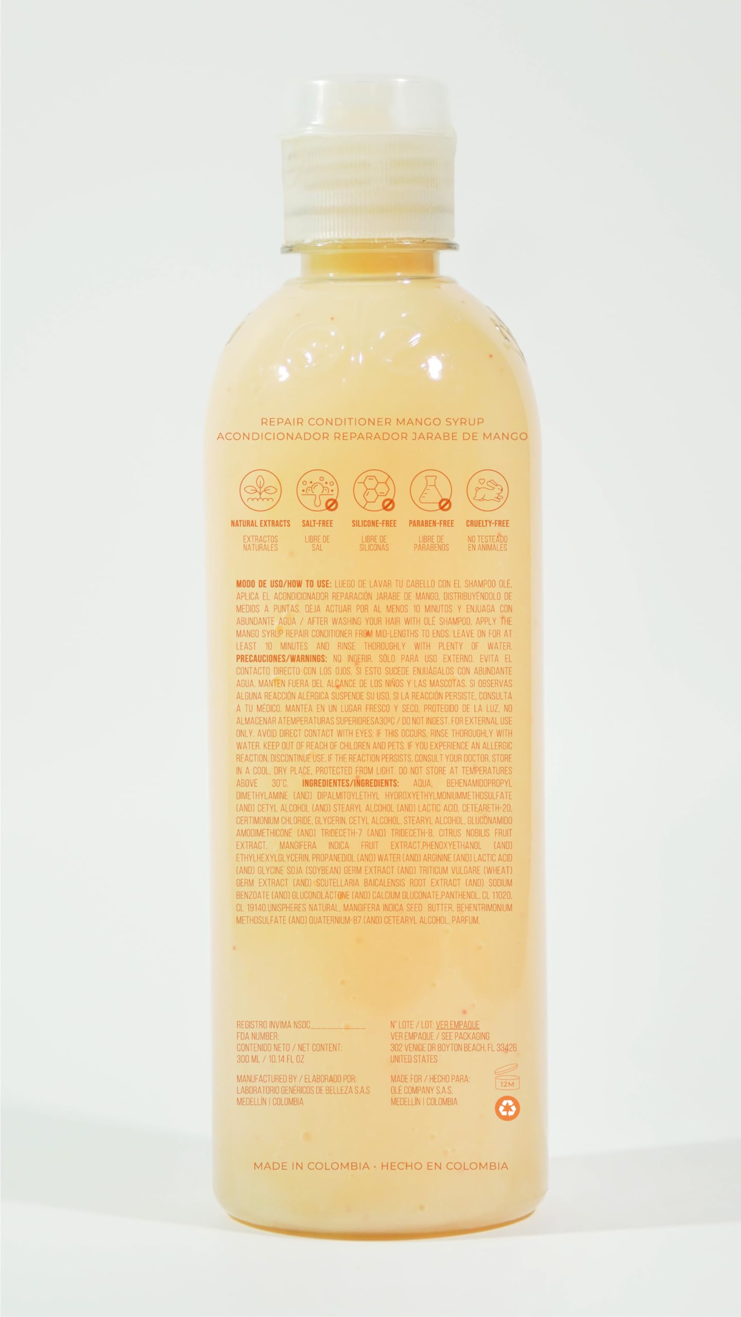 OLÉ Oil Control Hair Pack 4 Pieces - Rice Protein Pre-Shampoo + Onion, Ginger & Celery Shampoo + Mango & Tangerine Conditioner + Detangling thermo