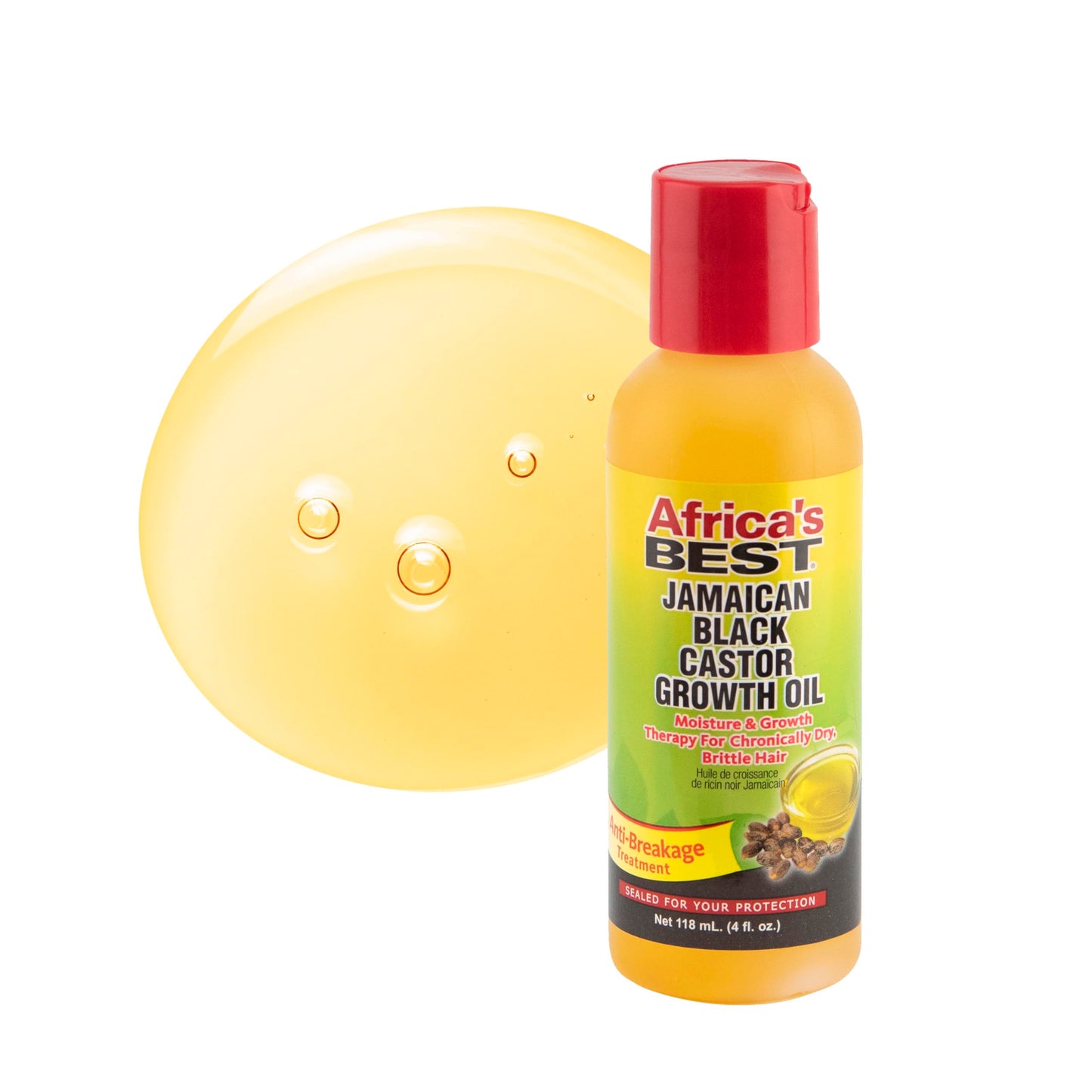 Africa's Best - Jamaican Black Castor Growth Oil, High in Vitamin E, Minerals and Proteins, Help Repair Dry Scalp, Split Ends, Thinning hair