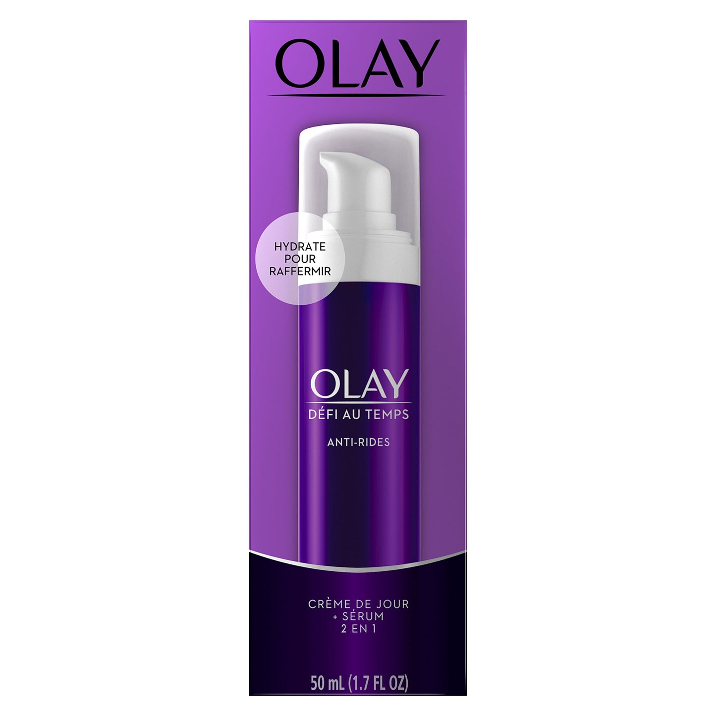 Wrinkle Cream by Olay Age Defying 2-in-1 Anti-Wrinkle Day Cream Plus Serum, 1.7 Fluid Ounce