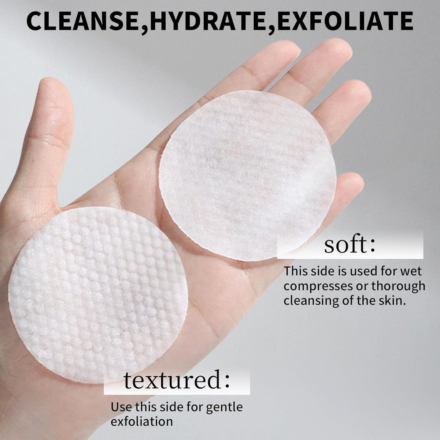 Jungshea Resurfacing Pad Glycolic Acid Pads for Face: Facial Exfoliating Cleansing Peel with Salicylic Acid & Vitamins B5 C E - Korean Skin Care Face