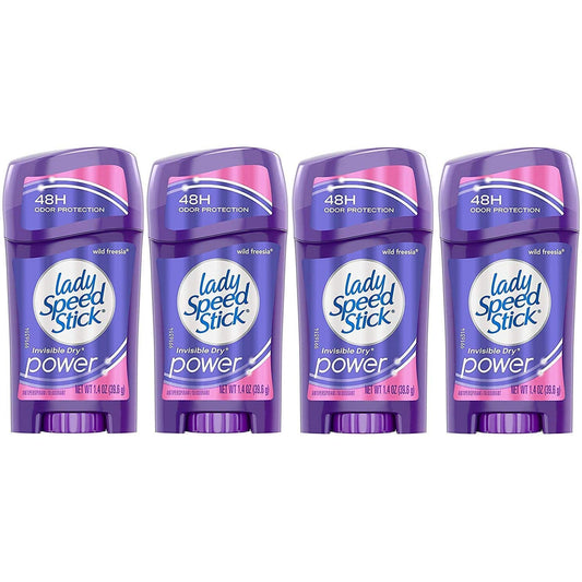 Lady Speed Stick Antiperspirant Deodorant Invisible Dry Wild Freesia 1.40 oz (Pack of 4) Beauty and Personal Care Lady Speed Stick