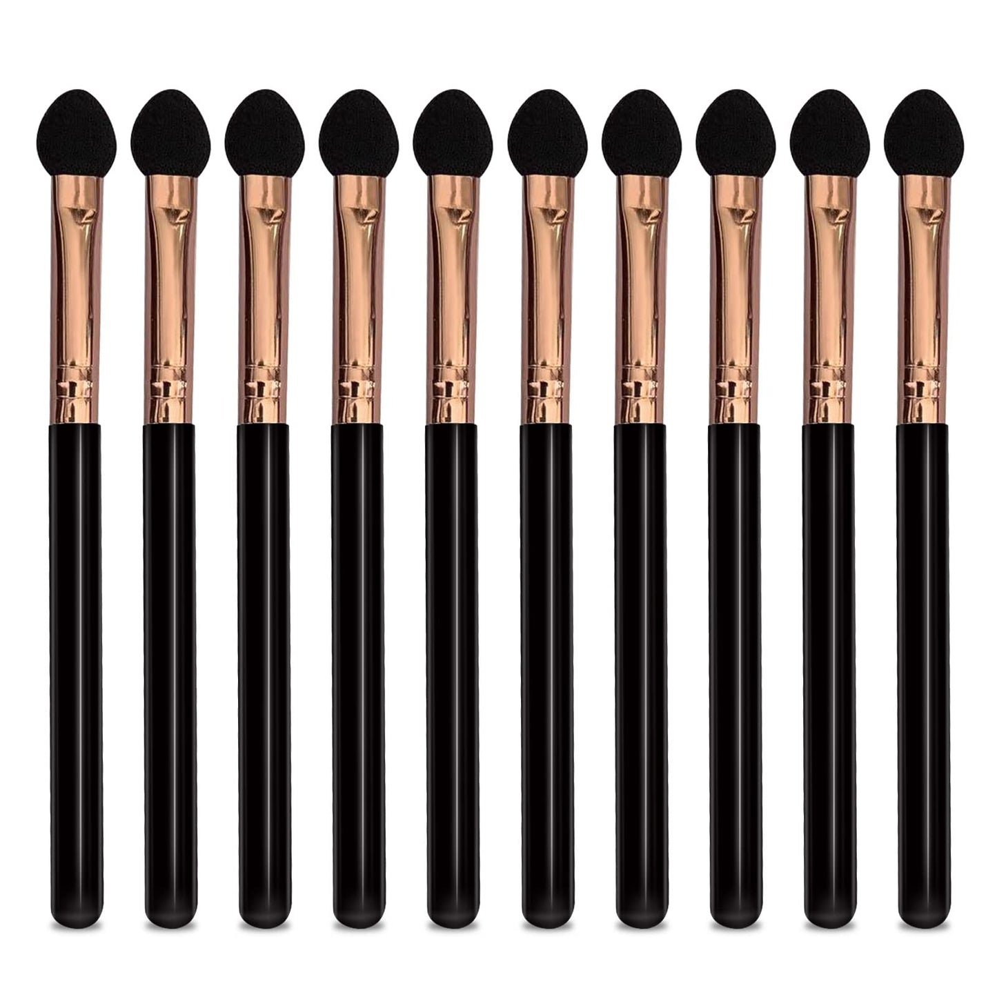 Professional Eyeshadow Applicators Sponge tip Reusable UorPoto 10Pcs Women Blendable Round Foam Makeup Eyeshadow Brush Applicator Set Washable