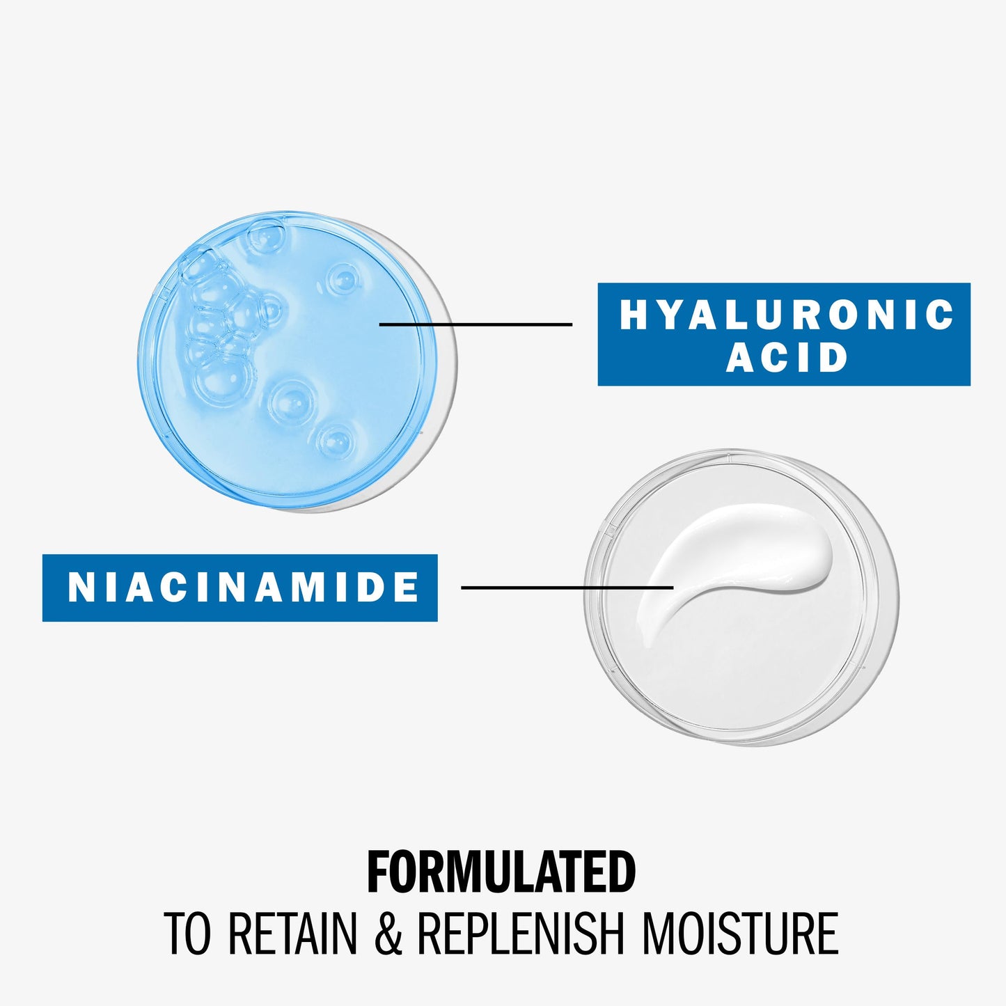 Olay Hyaluronic Acid Face Mousturizer, Plump & Hydrate, Fragrance-Free - Hydrating Gel for Dry Skin Retain & Replenish Moisture, with Niacinamide