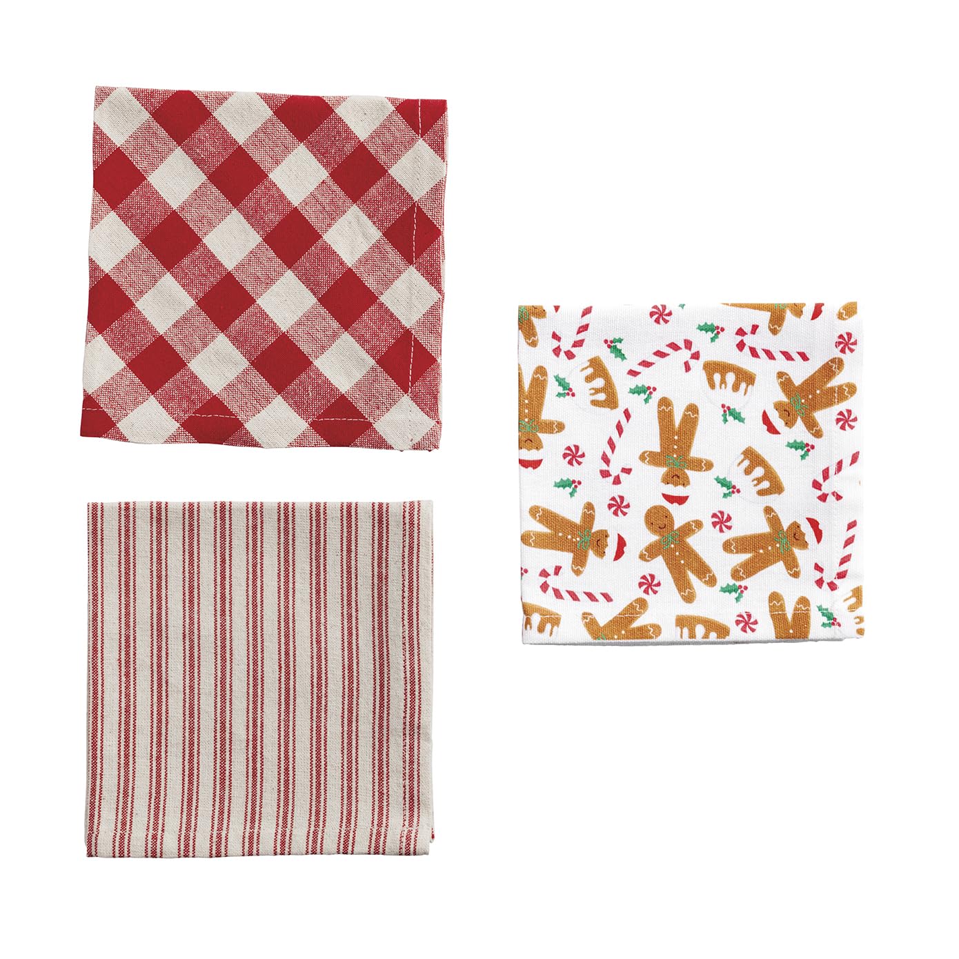 Mud Pie Christmas Santa Christmas Towel Basket Set