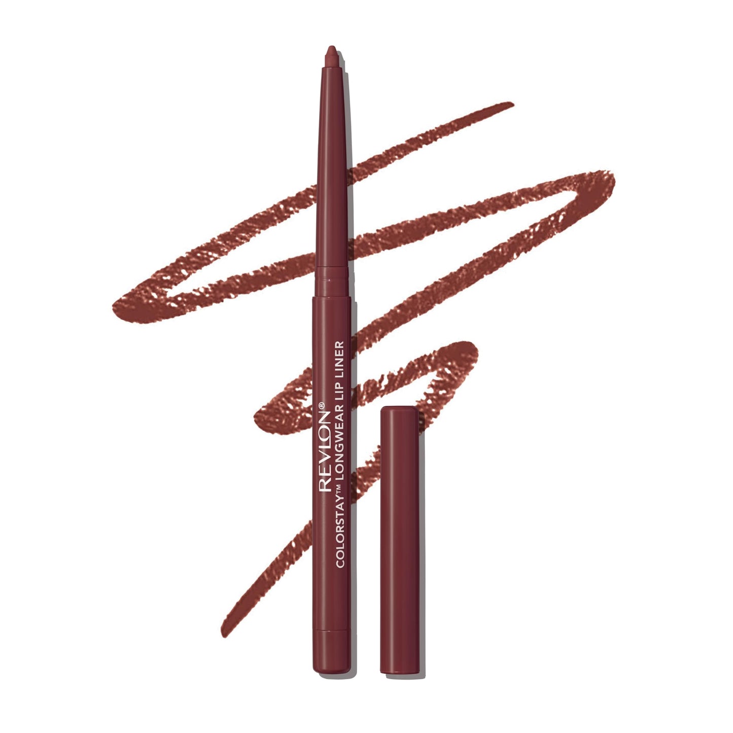 Revlon Colorstay Lip Liner Makeup with Built-in-Sharpener, Longwear Rich Colors, Stocking Stuffer for Women, 645 Chocolate, 0.01 oz