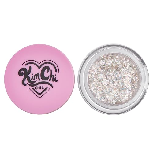 KimChiChic Beauty Glitter Sharts, Chunky Face & Body Glitter, Multi-Use for Hair, Cheeks & Collarbone, Adds Bold, Sparkling Shine, Super Nova, 2.5g