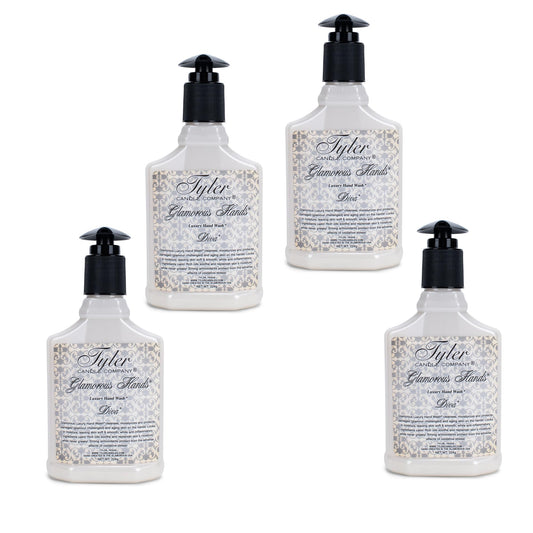 Tyler Glamorous Luxury 8 ounce Hand Soap Wash Pack of 4, Diva Beauty & Personal Care TYLER CANDLE COMPANY