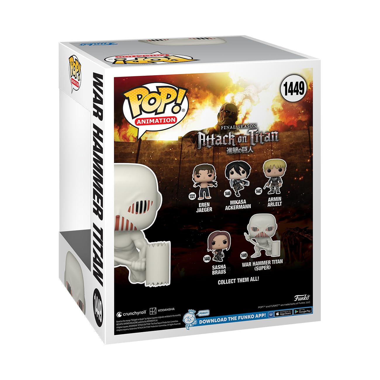 Funko POP! Super: Attack on Titan - War Hammer Titan - Collectable Vinyl Figure - Gift Idea - Official Merchandise - for Kids & Adults - Anime Fans…