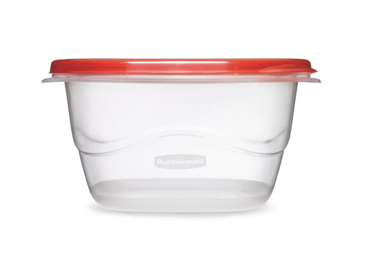 Rubbermaid TakeAlongs Deep Square Food Storage Containers, 5.3 Cup, 2 Count