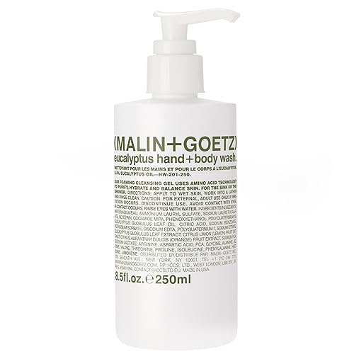 MALIN+GOETZ Hand + Body Wash | Gentle Foaming Cleanser with Botanical Extracts and Amino Acids | Hydrating, pH-Balanced, Unisex Scent | Vegan