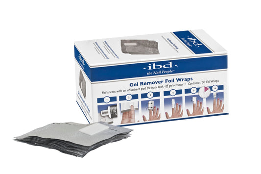 IBD Just Gel Nail Polish Gel Remover Foil Wraps, 100 Count Beauty & Personal Care IBD