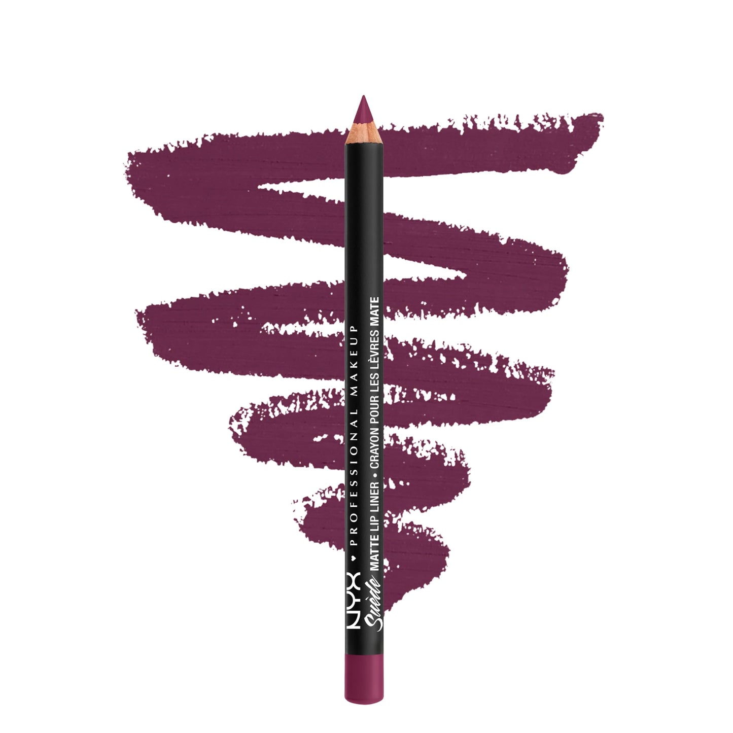 NYX PROFESSIONAL MAKEUP Suede Matte Lip Liner, Velvety-Smooth, Long-Lasting Formula For A Defined Lip Makeup Look - Girl Bye (Purple)