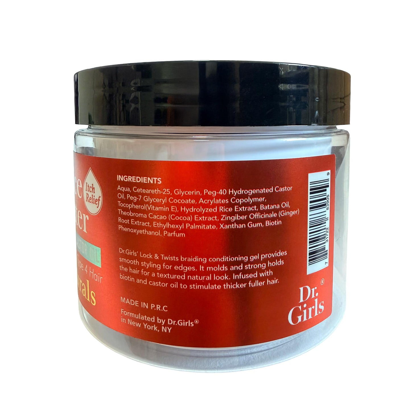Dr Girls Super Grow Loc & Twists Braiding Conditioning Gel/9.8oz/ Extra Mega Hold (Batana Oil)
