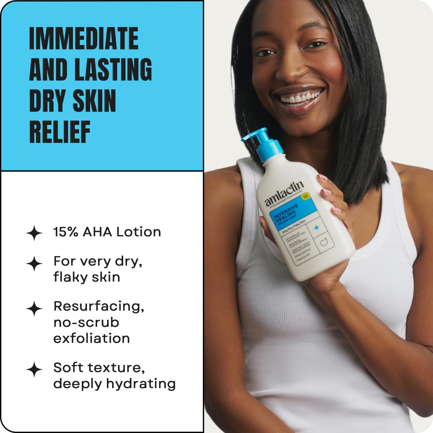 AmLactin Daily Moisturizing Lotion for Dry Skin (7.9 oz) and AmLactin Intensive Healing Body Lotion for Dry Skin (7.9 oz) Beauty and Personal Care AmLactin