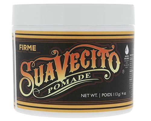 Suavecito Pomade Firme (Strong) Hold 4 oz, 1 Pack - Pomade For Men - Medium Shine Water Based Wax Like Flake Free Hair Gel - Easy To Wash Out - All