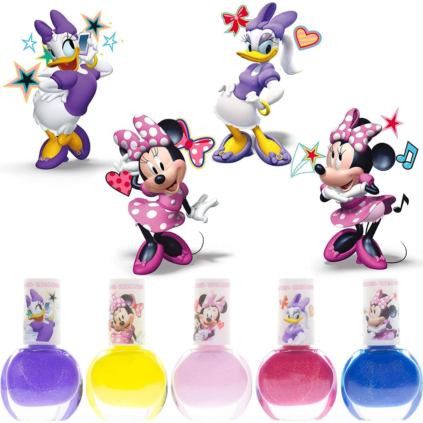 Townley Girl-Disney Minnie Mouse|The Top Nail Saloon for Kids|Non toxic,Glittery,Opaque,Water Based,Quick Dry,PeelOff NailPolish Kit|Perfect Beauty & Personal Care Townley Girl