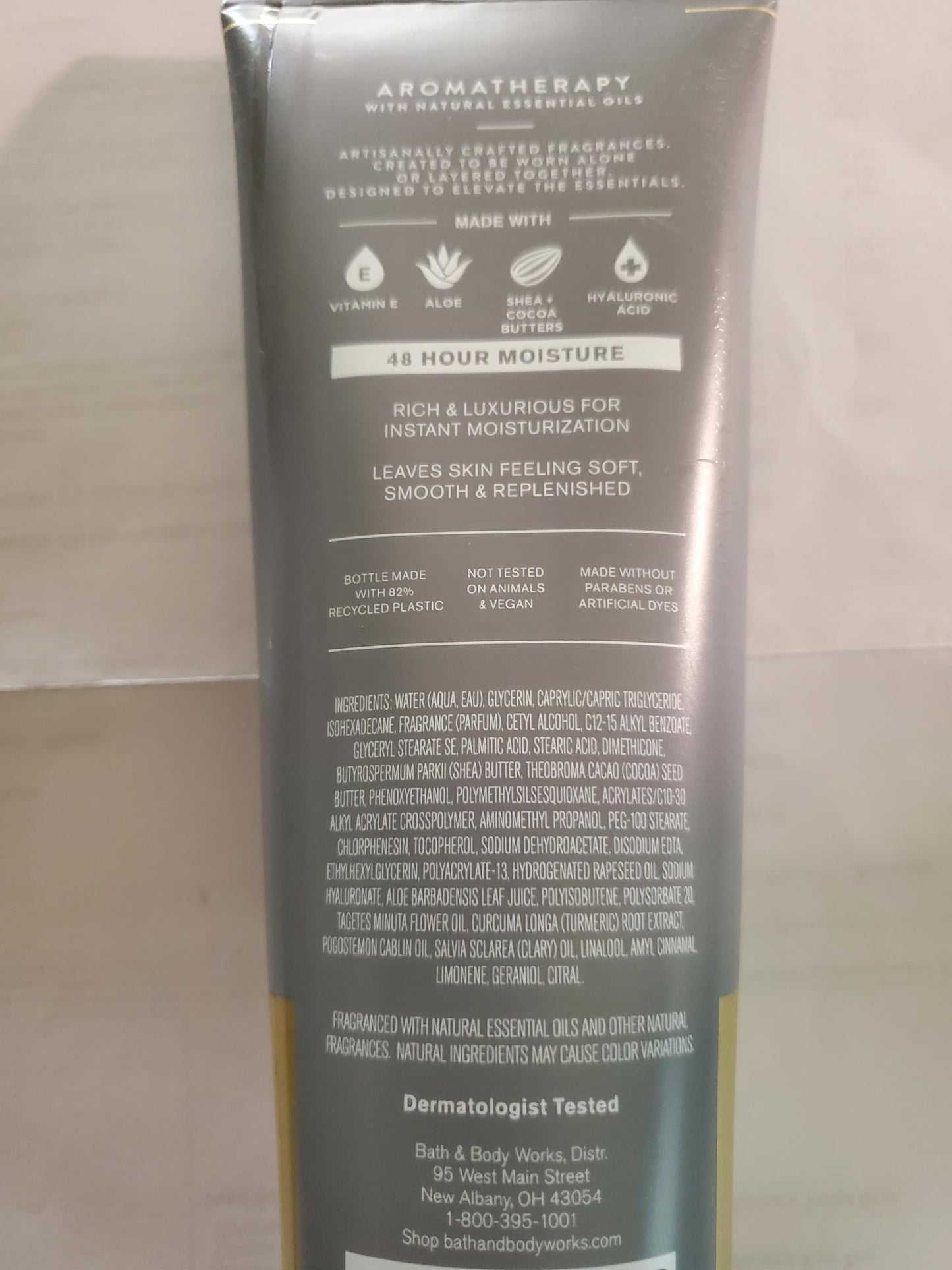 Bath & Body Works Aromatherapy Black Tea Ultimate Hydration Body Cream 8 Ounces Pack of 2