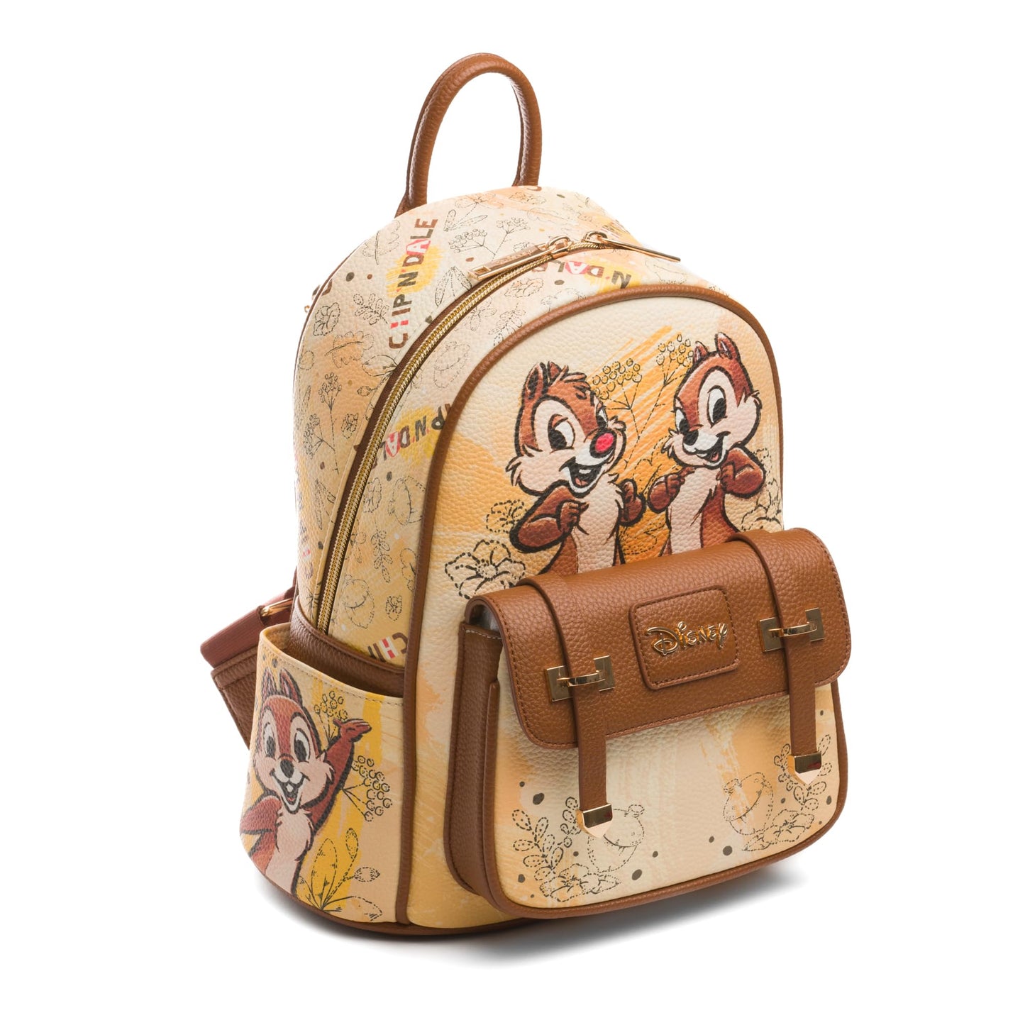 Wondapop Disney Chip 'n Dale 11" Vegan Leather Mini Backpack