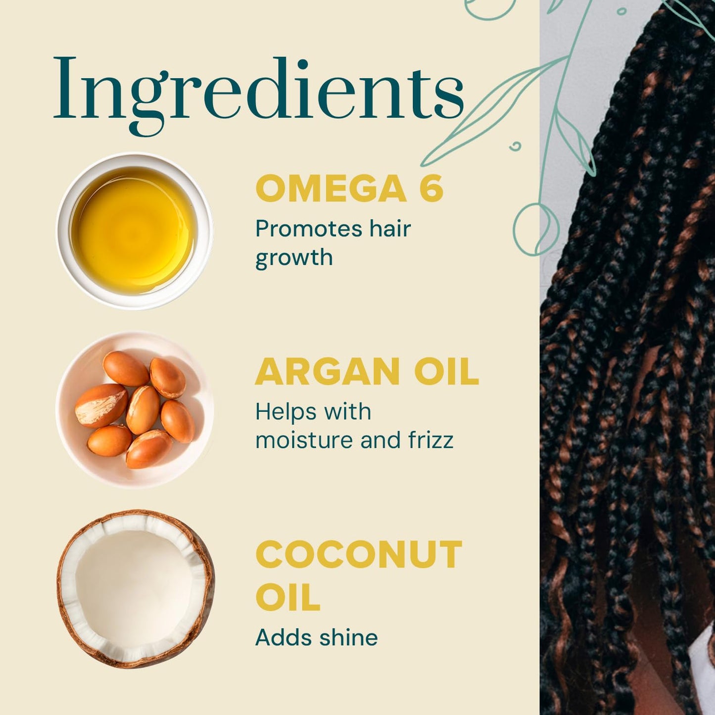 J. AMILA Braiding N Shining Gel - Extreme Hold, Moisture-Rich & Flake-Free - Natural Ingredients for Curly & Coily Hair - Ideal for Braids, Twists