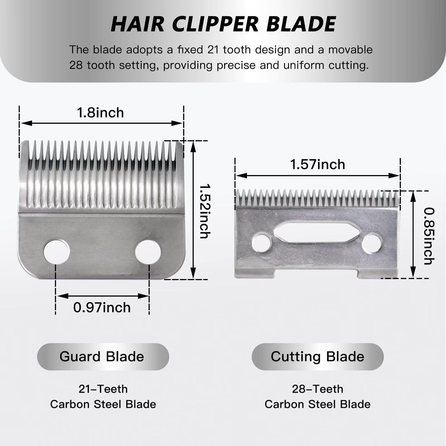 WELURE 2 Hole Clipper Blade Replacement Fit for Wahl Fit for Precision Premium Smooth Cut/ElitePro/ExtremeGripPro/ MC3 Beauty and Personal Care WELURE