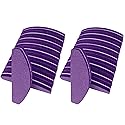 20 PCs Nail Buffers, Double Sided Nail Files Buffer Blocks 100/180 Grit Portable Washable Sanding Buffing File Arc Shape (Purple)