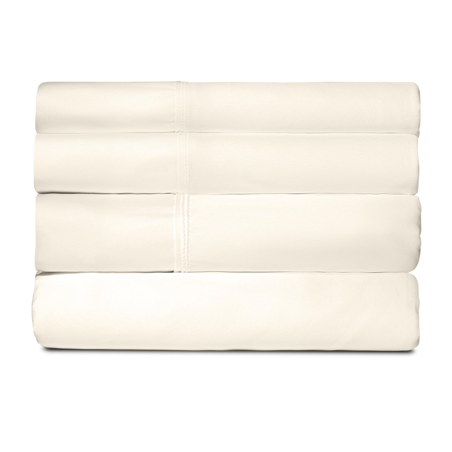 SHEEX - Active Comfort Cooling Sheets Set (Queen) Parchment - Moisture Wicking - 1 Flat Cooling Sheet, 1 Fitted Cooling Sheet, 2 Cooling Pillow Covers