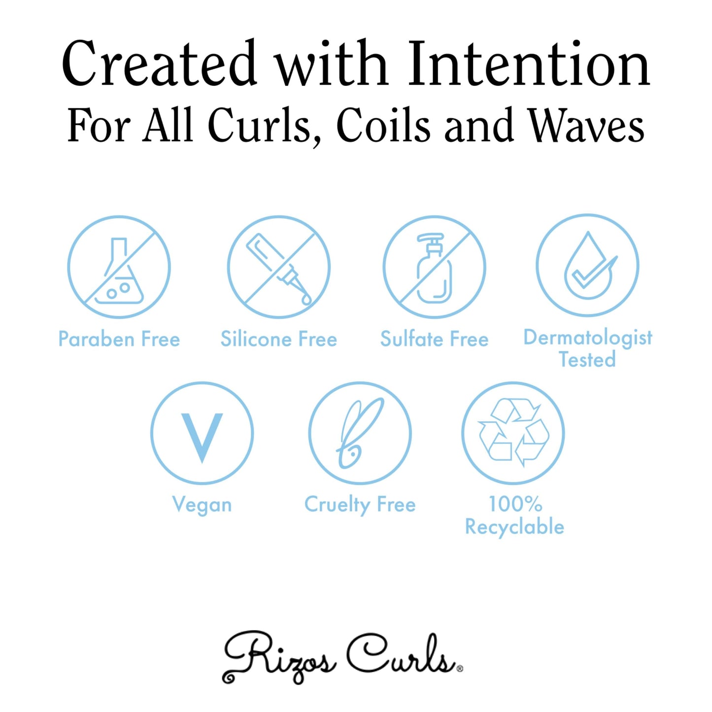 Rizos Curls Beach Waves Texturizing Salt Spray, Enhance Texture & Volume, Nourish and Enhance Definition with Blue Agave Extract, Red Algae & Prickly