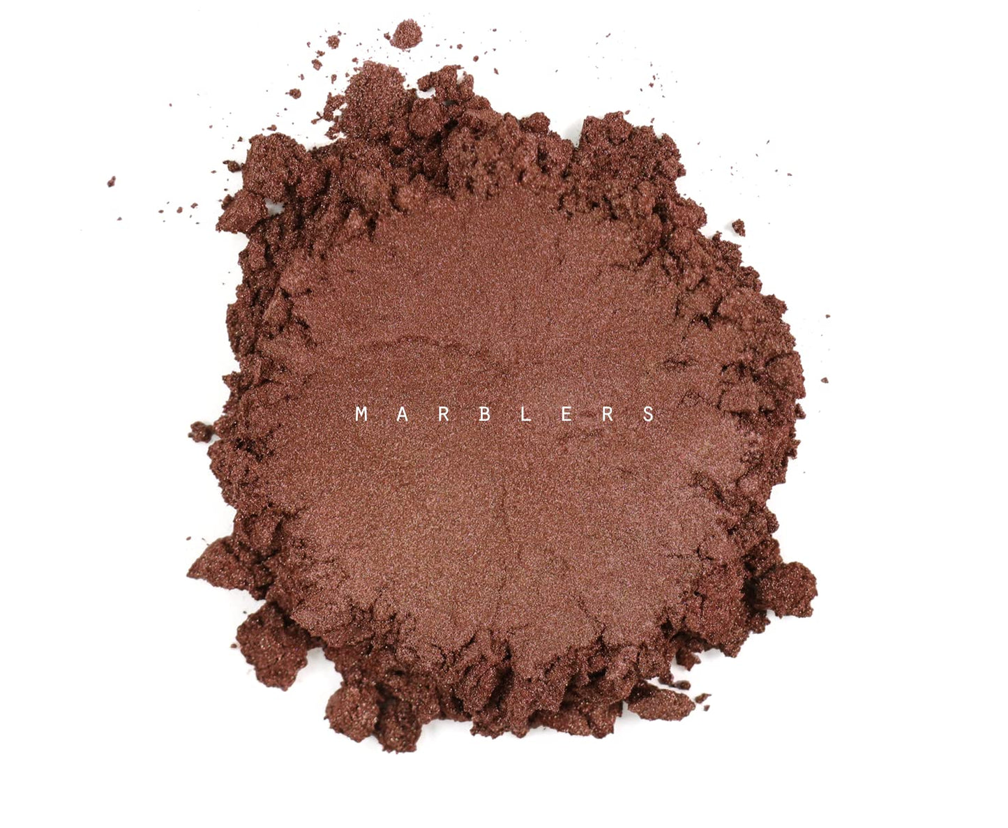 MARBLERS Fine Natural Mica Powder [Mahogany] 0.11oz (3g) | Highly Pigmented | Non-Toxic, Vegan, Cruelty-Free | Eyeshadow, Body Butter, Nail Polish