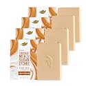 Dove Plant Milk Cleansing Bar Soap Coconut Milk & Sugar Lychee Smooth Revitalizer 4 Count for Moisturized Skin Gentle Cleanser, No Sulfate Cleansers