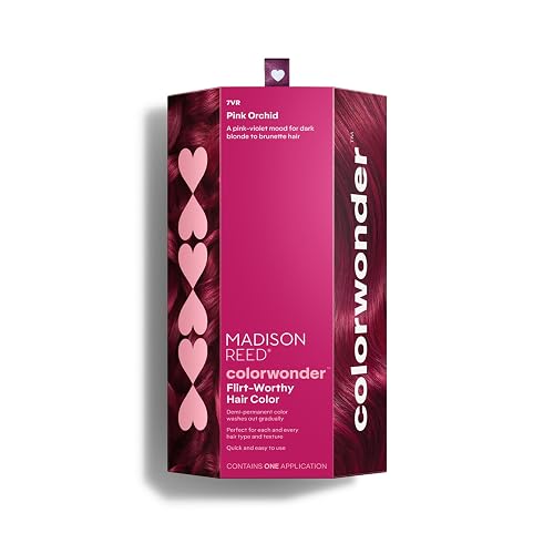 Madison Reed ColorWonder Demi-Permanent Hair Color Kit - 7VR Pink Violet (Pink Orchid) | Bold Pink-Violet Pop, Lasts 25 Washes, Ammonia-Free