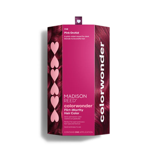 Madison Reed ColorWonder Demi-Permanent Hair Color Kit - 7VR Pink Violet (Pink Orchid) | Bold Pink-Violet Pop, Lasts 25 Washes, Ammonia-Free