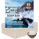 Natrulo Dead Sea Salt Soap Bar for Face & Body, 4oz - Pure Organic All Natural Goat's Milk Bar Soap for Psoriasis, Eczema, Acne, Dry Skin - Cleansing Beauty & Personal Care Natrulo