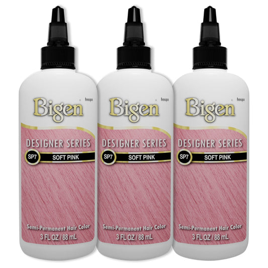 Bigen SP7 Soft Pink Designer Series Semi-Permanent Hair Color (pack of 3)